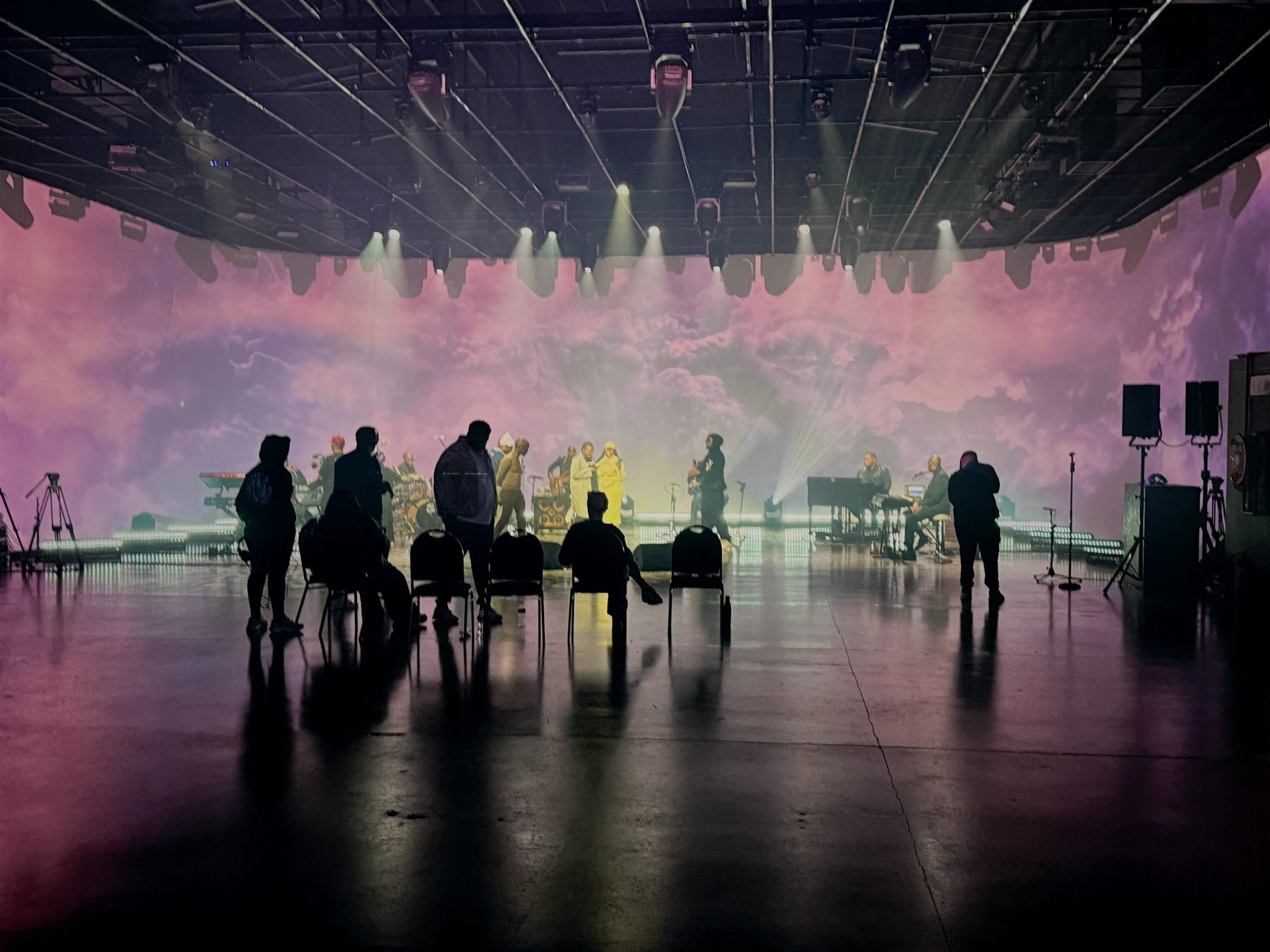 Collective Records — Max Album Recording, cathedral window lighting design