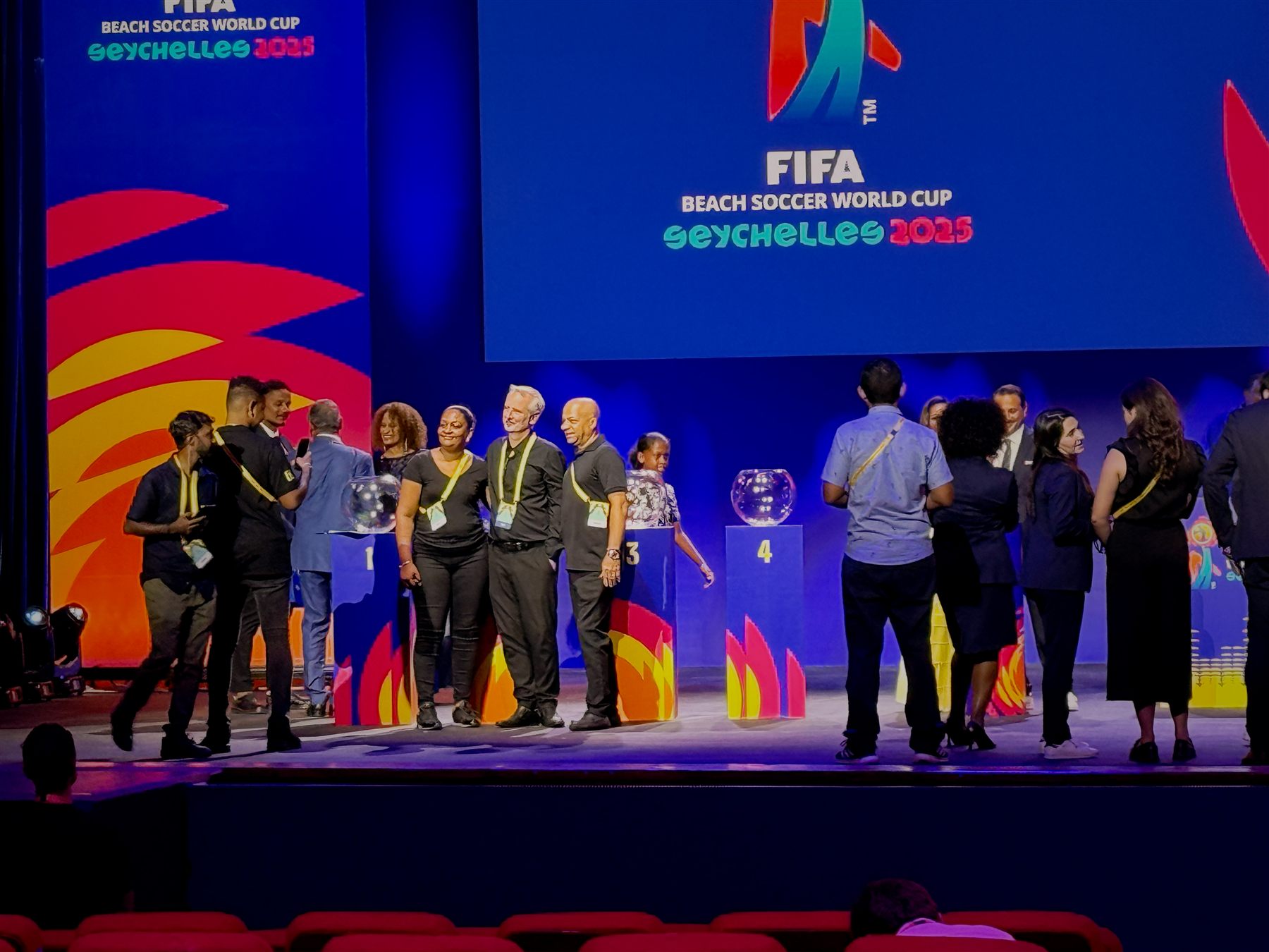 FIFA World Cup Beach Soccer Draw — production design