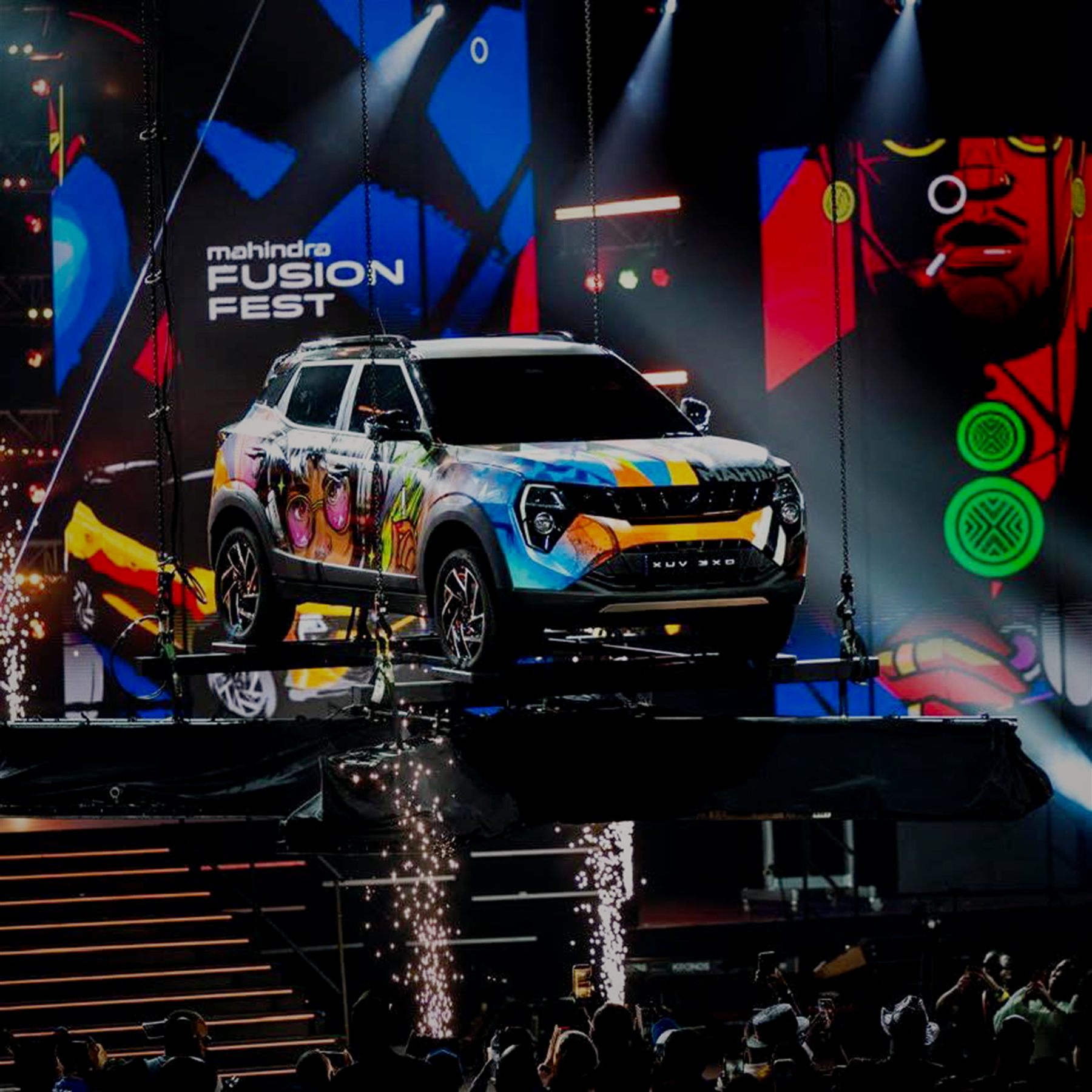 Mahindra Fusion Fest — lighting and set detail